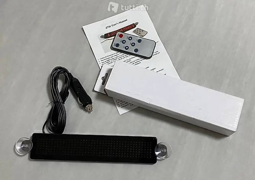 Auto LED Display Anzeige frei programmierbar