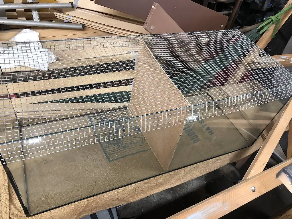 Glas Terrarium 100cm x 40cm x 40cm mit Gitterabdeckung