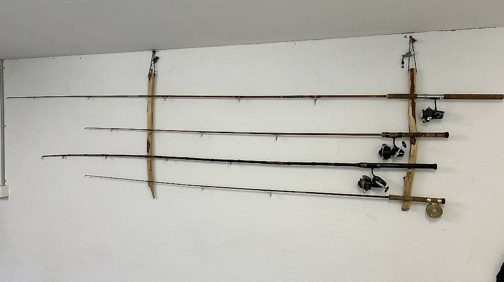 Angelruten aus Holz, gespliesste Fliegenrute