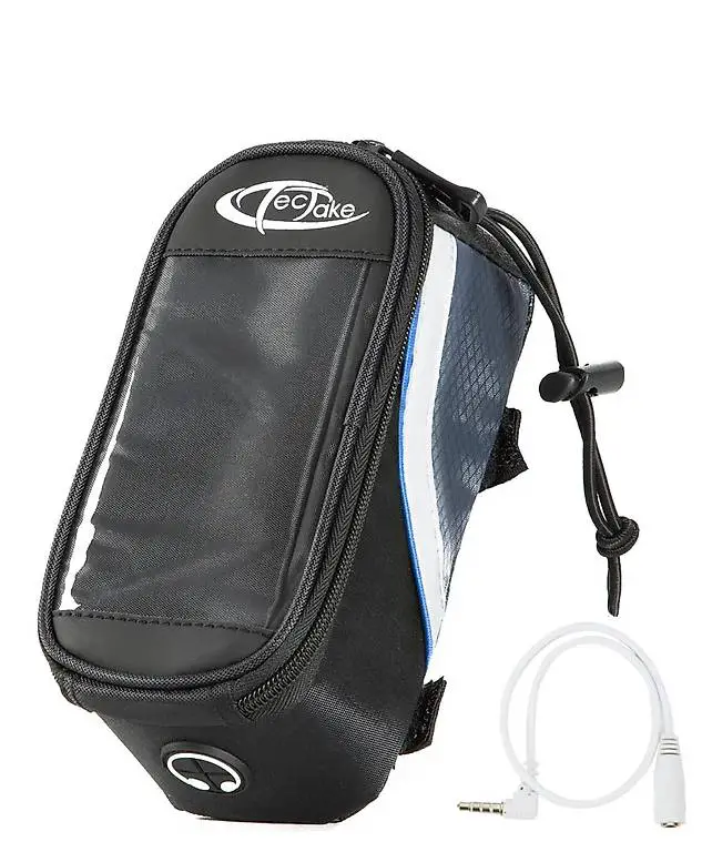 Fahrradtasche mit Rahmen-Befestigung schwarz/grau/blau