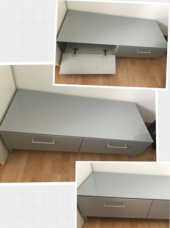 Fernsehmöbel in grau