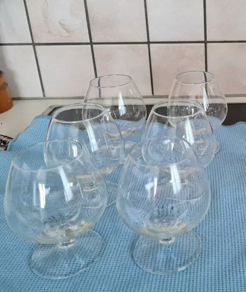 6x Cognacglser