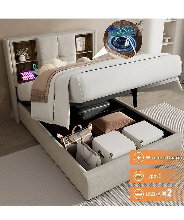 Polsterbett 90x200cm