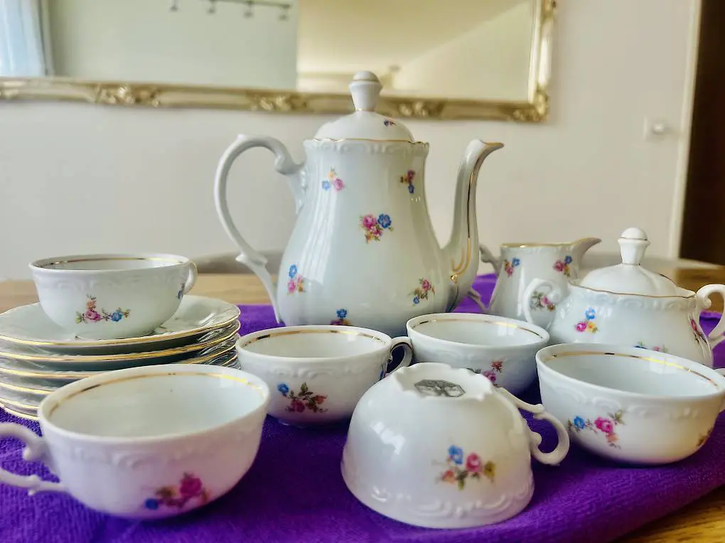 Antik Porzellan Kaffee Set