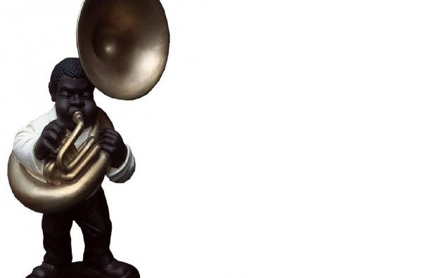  DESIGN TUBA FIGUR STATUE SKULPTUR FIGUREN DEKO 4036 NEU