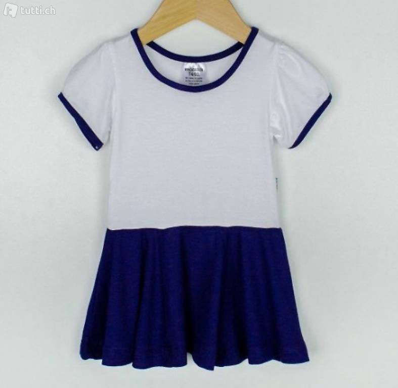 Viskose Kurzarm Drehkleidchen Gr. 74/80 Neu