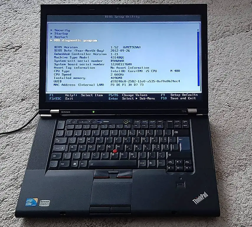 Lenovo ThinkPad T510, 15.6 Zoll Intel Core i5 M 480