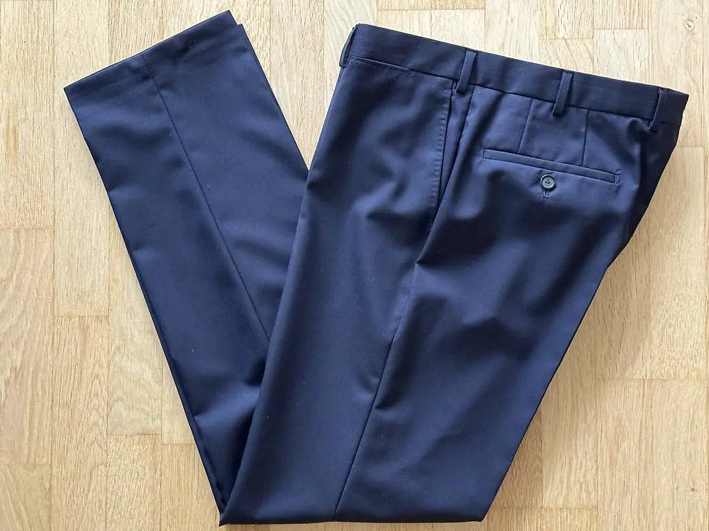 NEU van Laack Herren Woll Hose Gr. 52 Blau NEU