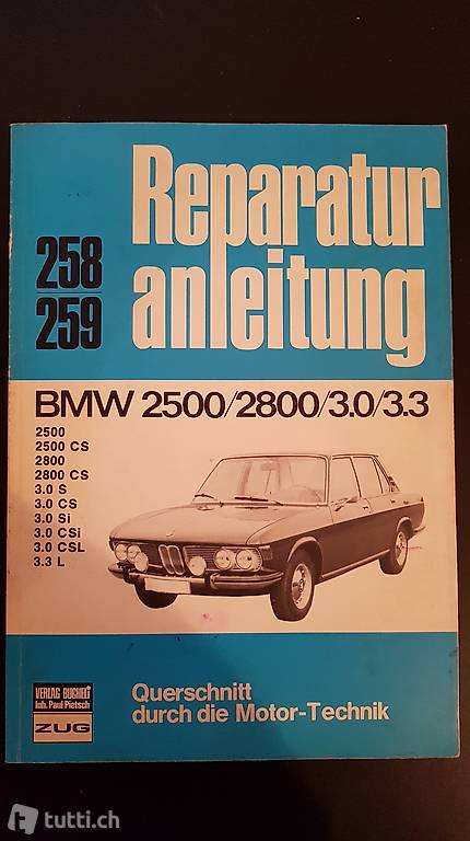 Werkstatthandbuch BMW 2500/2800/3.0/3.3