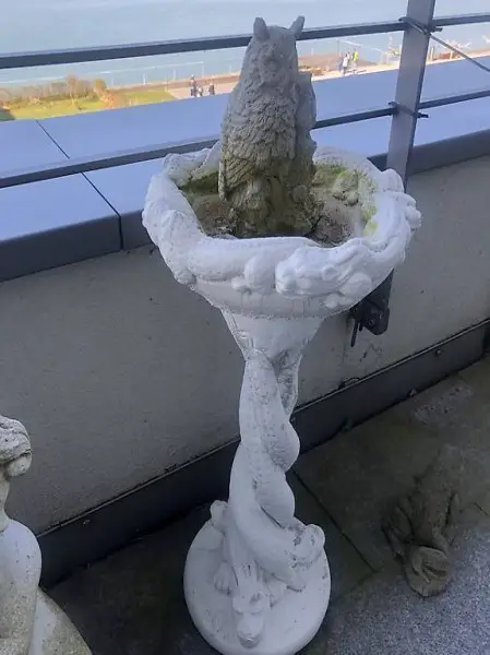 Vogelfutter Säule, Beton 2 teilig