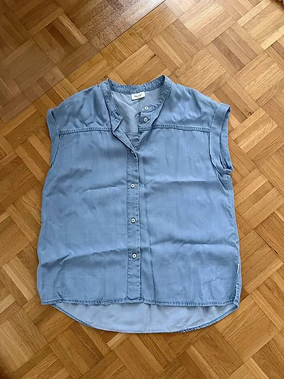 Jeansbluse Damen, Grösse S (M)