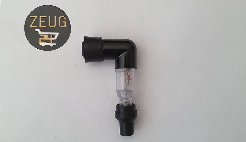 Mofa Zündkerzenstecker mit Zündfunken Transparent