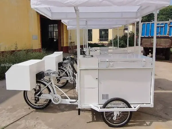 Glace, Ice Cream, Kühle Drinks - E-Bike