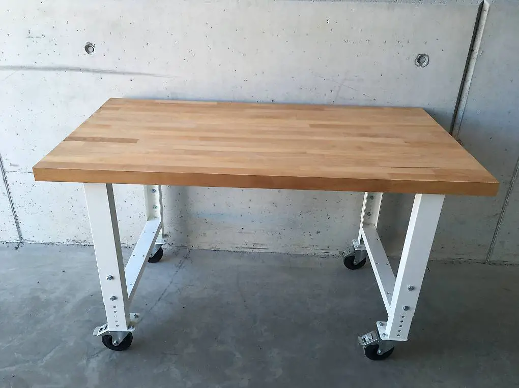 Lista Fahrbare Werkbank Tisch Kommisoniertisch Buchenplatte