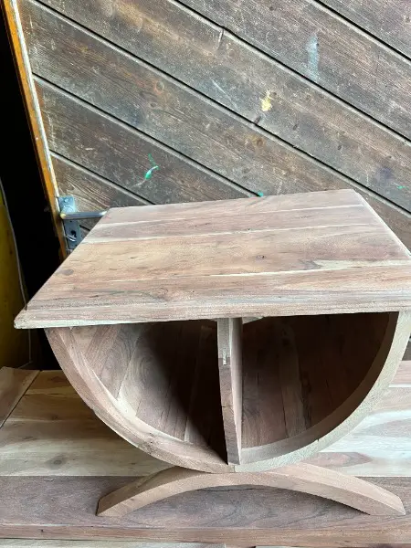 : ART 847: Table basse en teck sablé