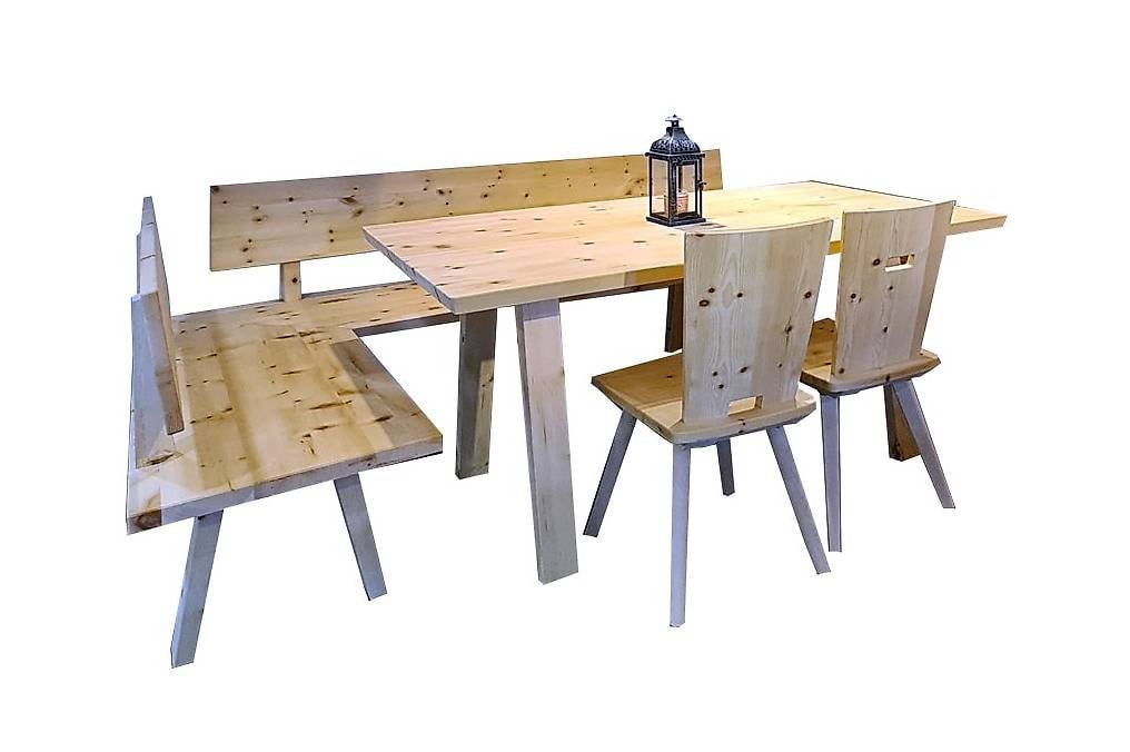 Eckbank Arvenholz vollmassiv