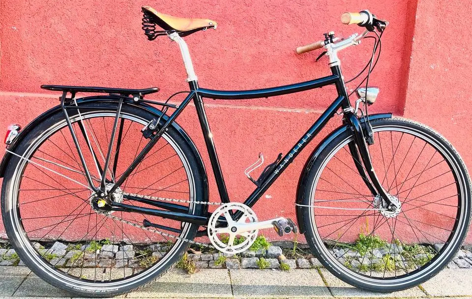 Wanderer Tourenrad, 53 cm, Shimano 8Gangnabe, Brooks, Racktime