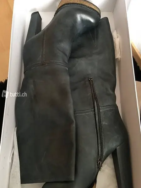 Luxus Stiefel Schuhe Übergang Herbst Gr 38 Echtleder