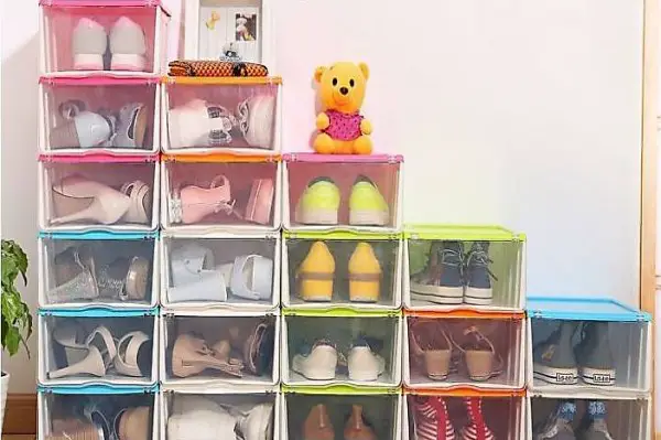  Portofrei 6x Schuh Box kasten Aufbewahrung