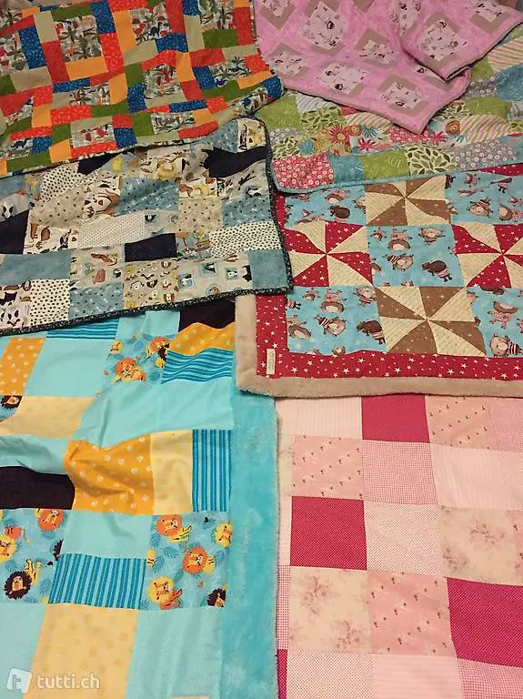 Kuschelige Babydecke - Unikat - Handarbeit