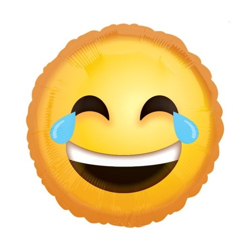 Emoji Lachtränen Folienballon Heliumballon