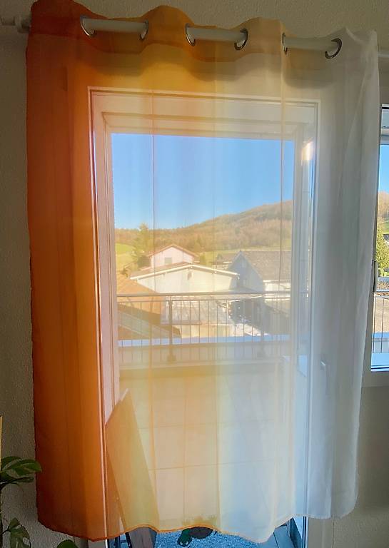 Vorhang mit Farbverlauf (Orange)
