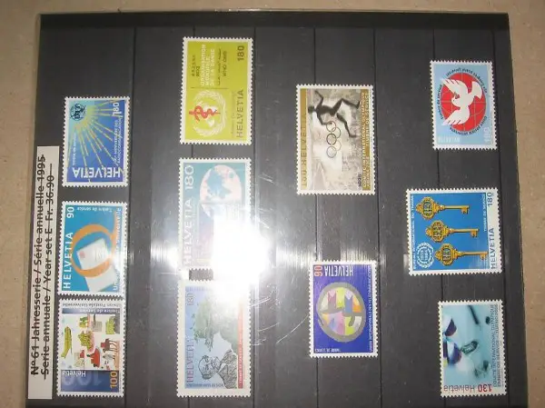 Schweizer Briefmarken neue Ausgaben ungestempelt