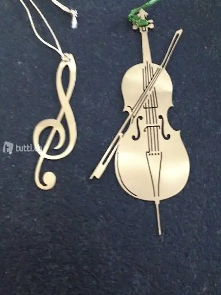 Violinschlüssel und Geige