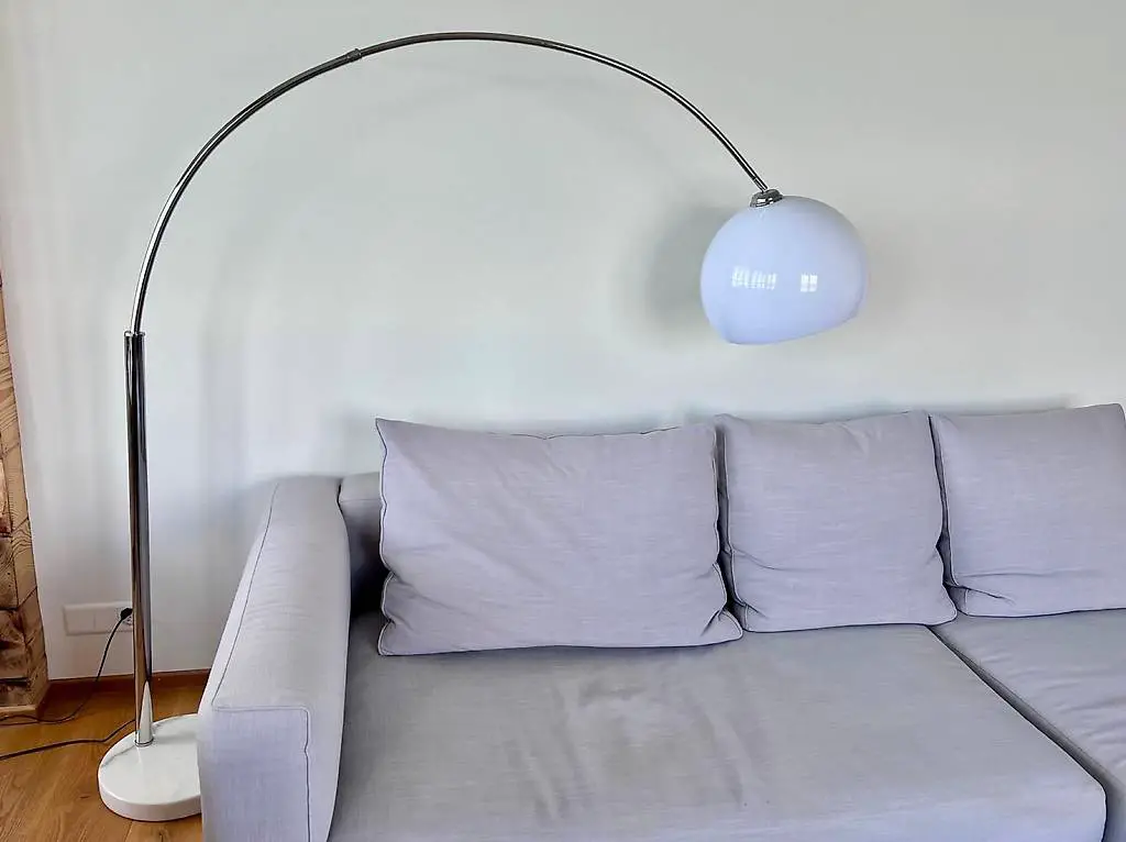 Lampe mit Marmorsockel Stehlampe