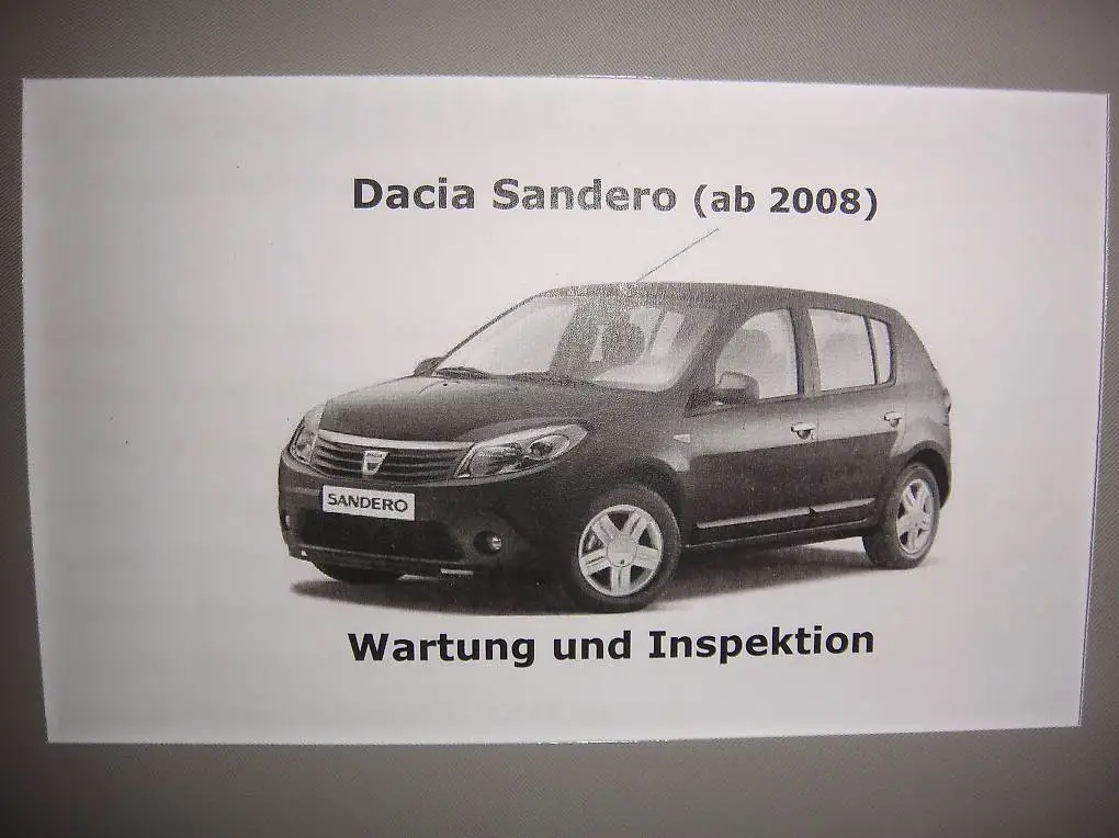 Handbuch Dacia Sandero 1 Für Wartung, Service, Reparatur