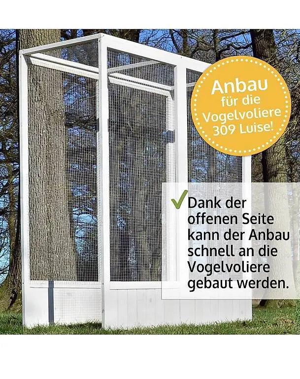 Vogelvoliere mit Sitzstange