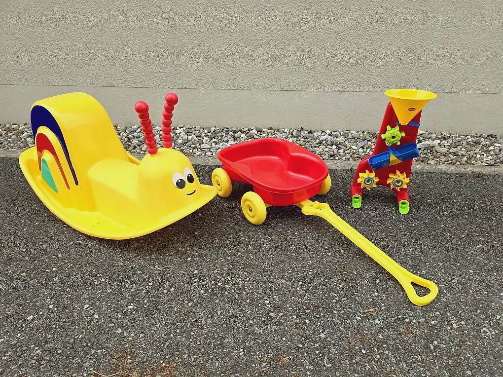 Spielzeug Bollerwagen Schaukelschnecke (a la Schaukelpferd)