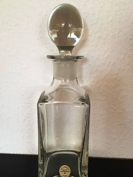 Dekantierflasche Hergiswiler- Glas