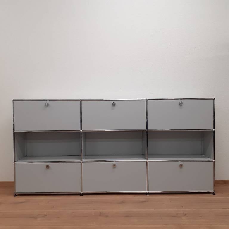 USM Haller Sideboard 3x3 Lichtgrau