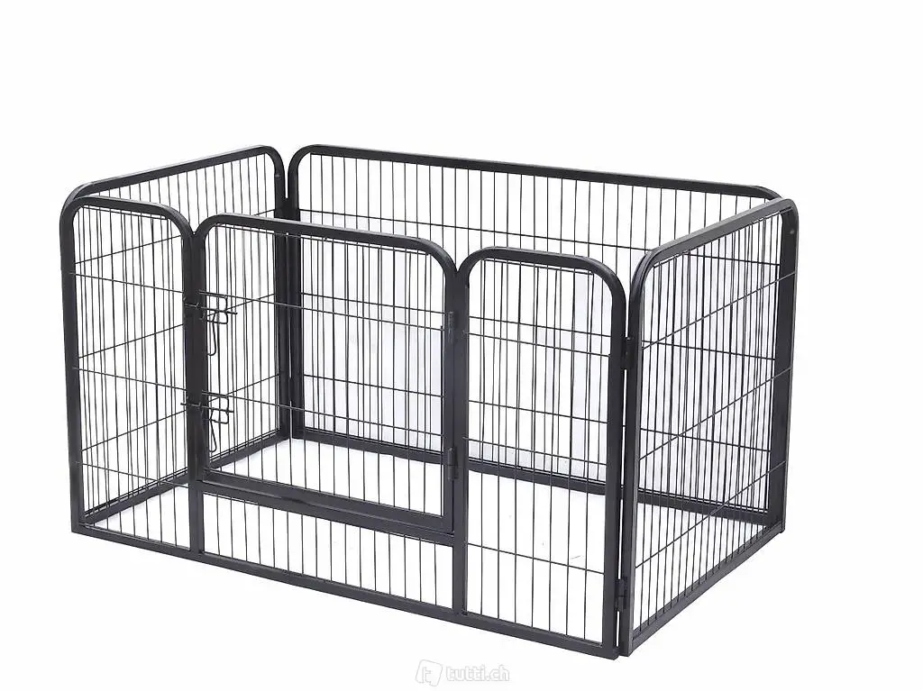  Laufgitter für Hunde massiv 125 x 80 x 70 cm
