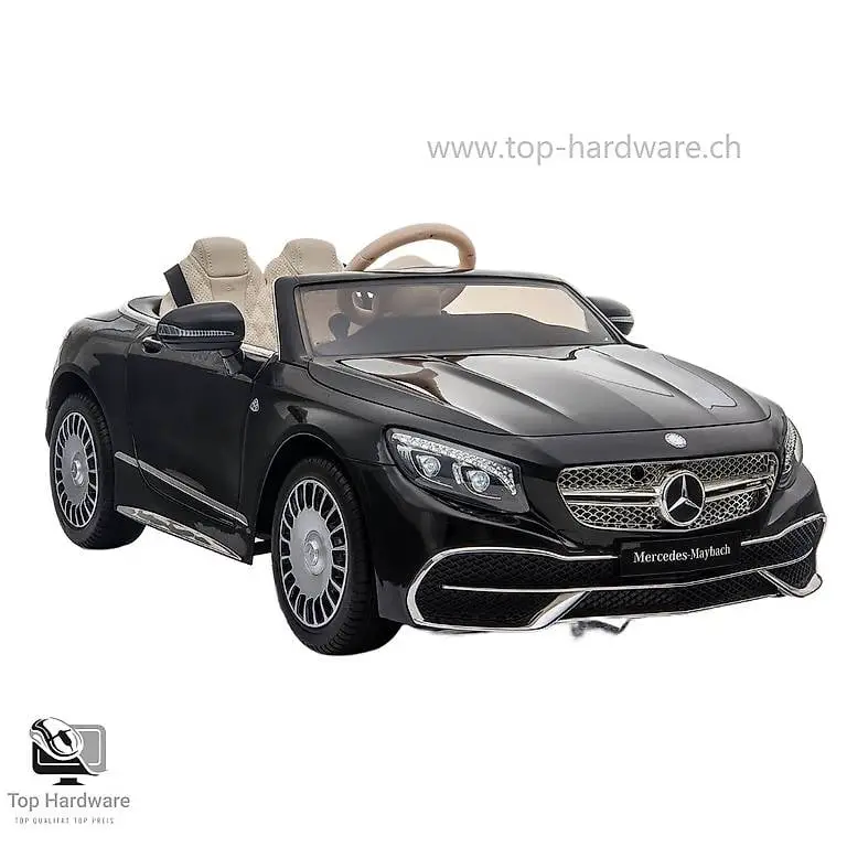 Elektro-Kinderfahrzeug Mercedes S650 Maybach Cabrio Schwarz