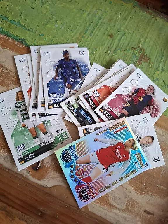 Frauen Fussball Sammelkarten