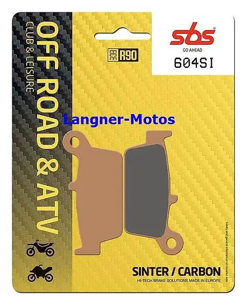 bremsbelag sbs 604 si sinter kawasaki klx 250 1998-2007