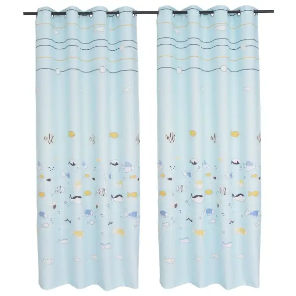  Verdunkelungsvorhang für Kinder Bedruckt 2 Stk. 140x240 cm..