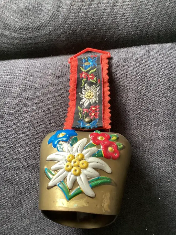 Kuhglocke Vintage Messing