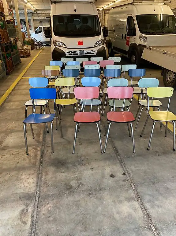 Küchenstühle und Taburettli Kelko 70er Jahre Vintage