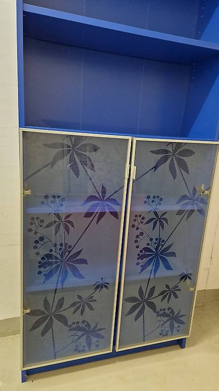 Regal mit Glastüren