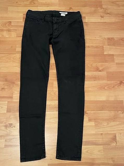 Dünne Jeans Hose grau-schwarz, Grösse 29×32
