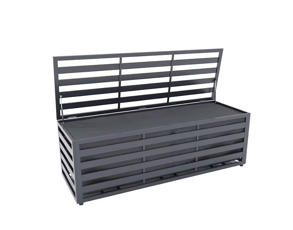 Kissenbox CAJA Alu 150 x 50 x 50 cm anthrazit