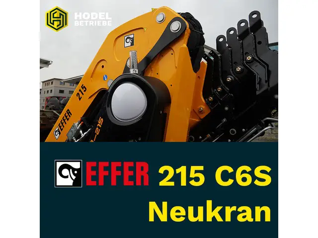 effer, effer 215 c6s - 21 m/ton neukran, kran