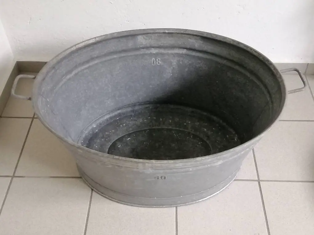 Zinkwanne / Gelte / Zuber gross