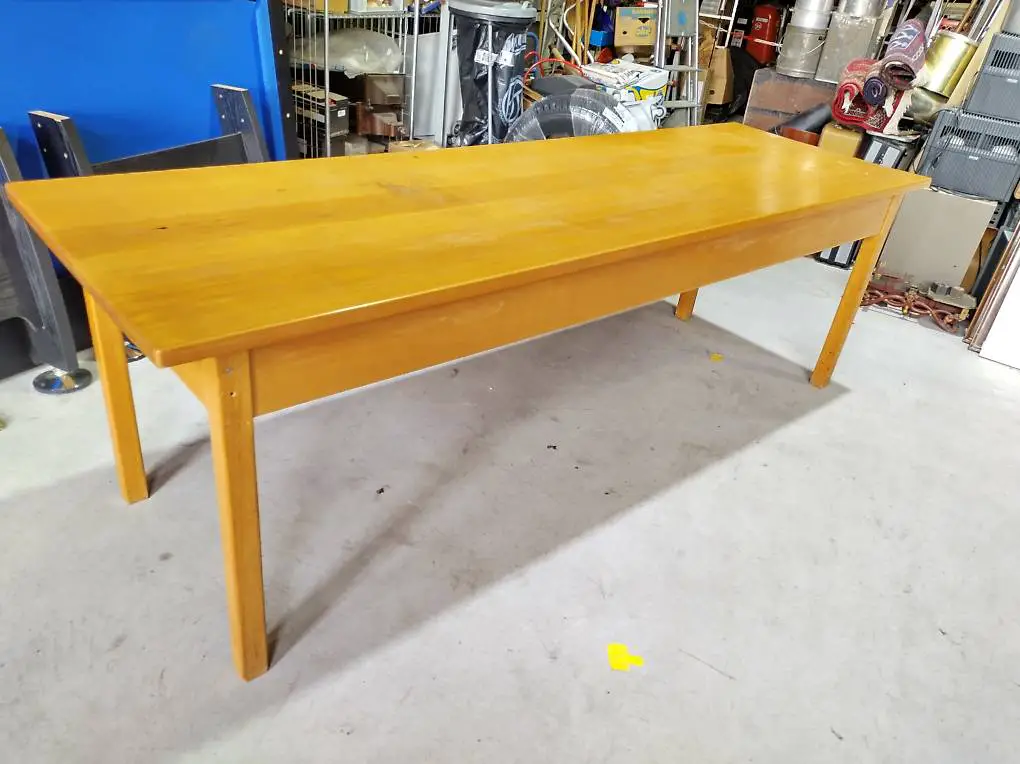 Alter Beizen Buchenholz Tisch Massivholz 250 x 79 cm