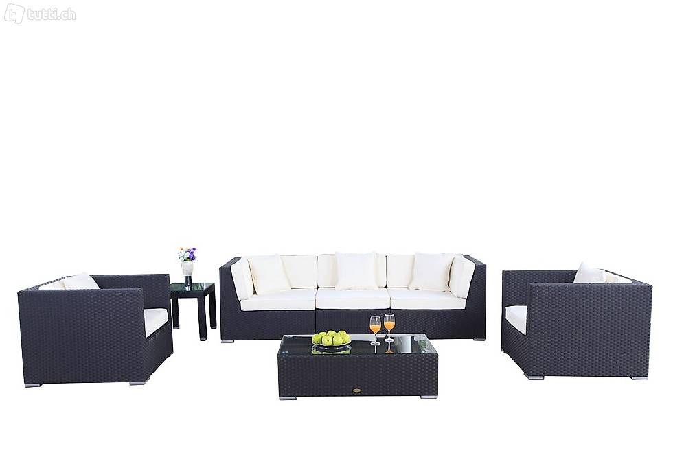  Hochwertiges Poly-Rattan / Rattan Garnitur