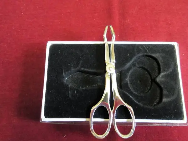  Zuckerschere versilbert