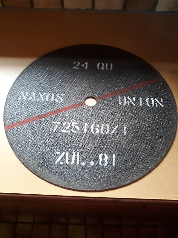 Trennscheibe, Metall